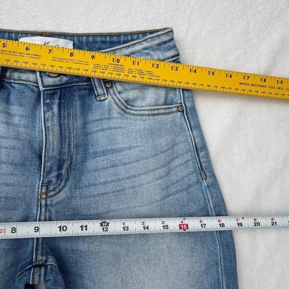 KanCan Womens Distressed Mid-Rise Skinny Jeans Size 1/24 Light Wash - Picture 10 of 14